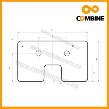 Agriculture Machinery Rubber Paddle