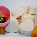 Forma de corazón de cera de soya aroma a la cera natural