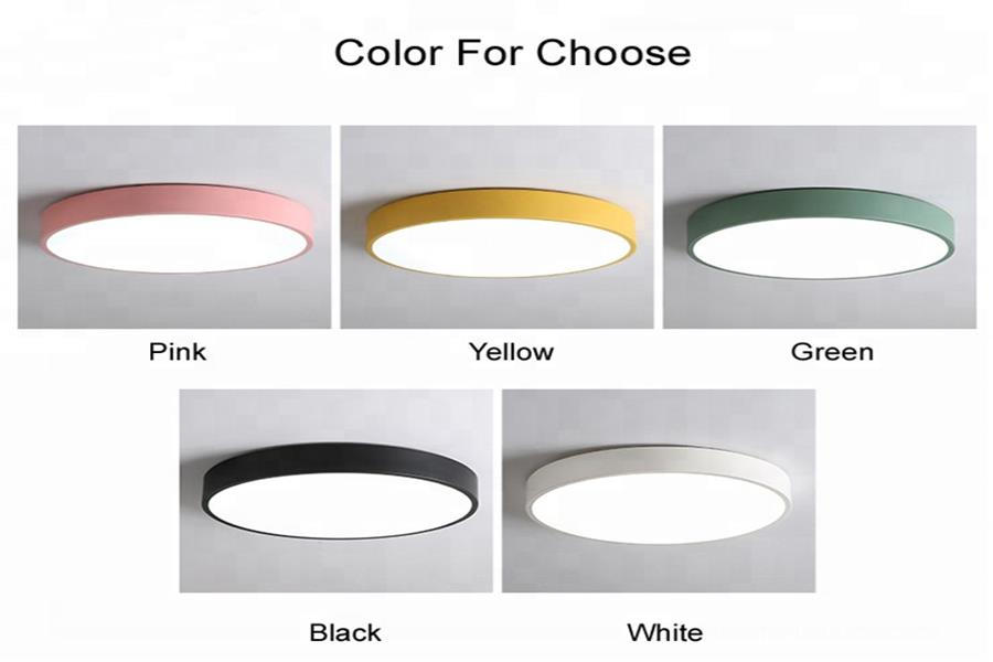 led flat panel light fixture 2700k round