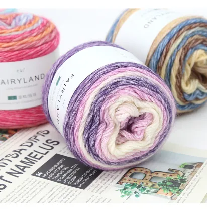 Ready-to-Ship Lana Para Tejer Merino Wool Yarn in Fancy Cake Style: Perfect for Crocheting