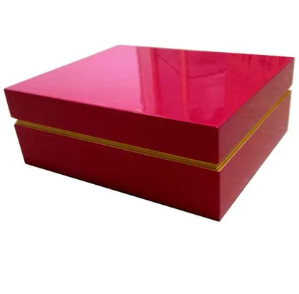 Luxury Red Glossy Wooden Dates Package Box
