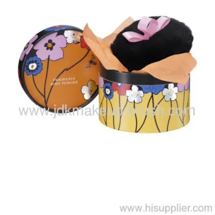 Cosmetics Body Powder Puff With Container 