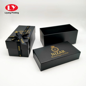 Caja negra de gama alta con cinta personalizada