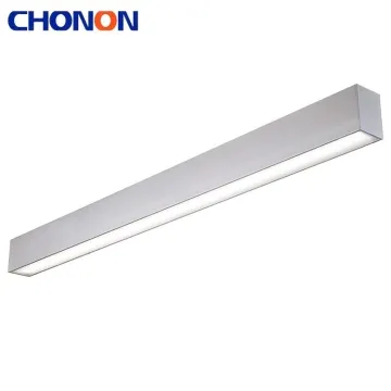 Hotel Shop Restaurant Linear Office Silver LED Hanging Pendant Lights