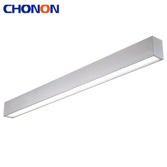 Hotel Shop Restaurant Linear Office Silver LED Hanging Pendant Lights