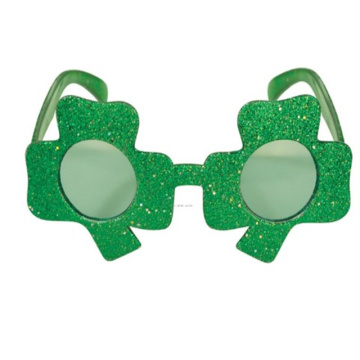 Green Four Leaf Clover Glasses: St. Patrick's Day Fashion Sunglasses
