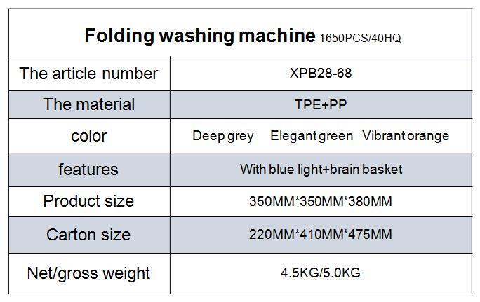 Custom Portable Folding Washing Machine