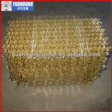 Decorative crimped brass wire mesh