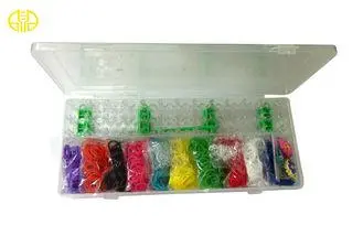 Custom Rainbow Color Loom Rubber Bands , loom for making ru
