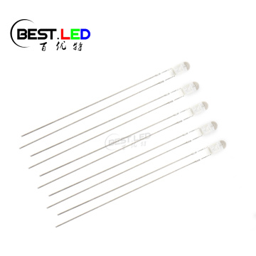 3 mm LED garā kāja 590nm dzintara gaismas diode