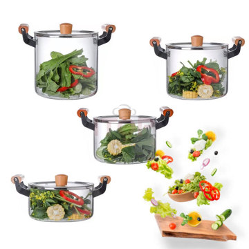 Borosilicate Glass Soup Pots for Kitchen Cookware