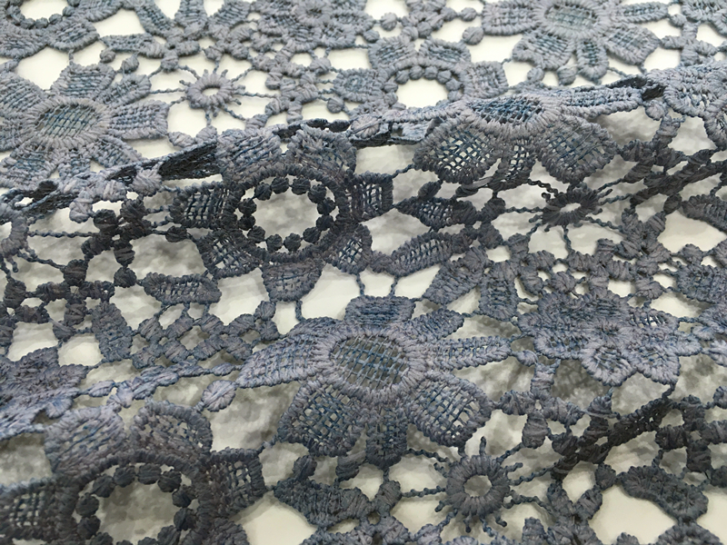 Mat Poly Guipure Embroidery Fabric