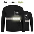 Custom high visibility reflective safety shirt long sleeves