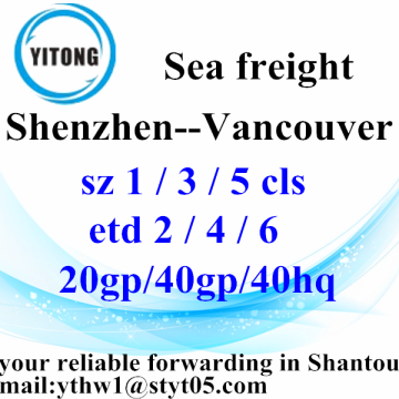 Shantou to Vancouver​ ocean freight shipping timetable