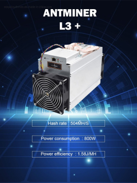 स्टॉक में Antminer L3+ 504mh/S