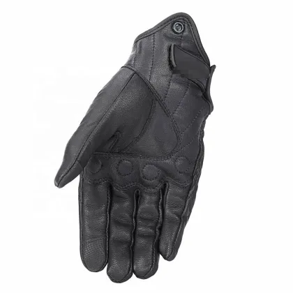 2021 Retro Real Leather Motorcycle Gloves Moto Waterproof Motocross Suomy