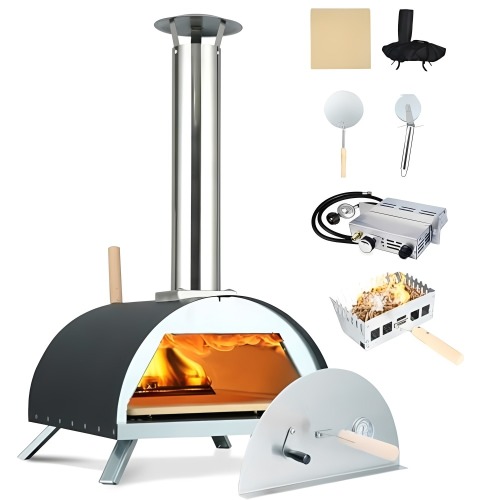 Hornos de pizza a gas duraderos con distribución uniforme del calor