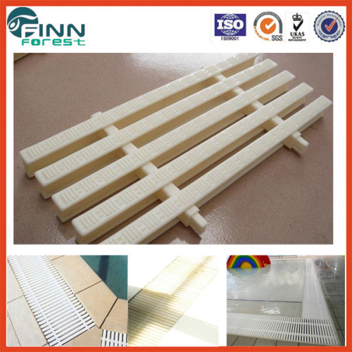 Width 18/20/25cm ABS and PP material swimming pool gutter grating