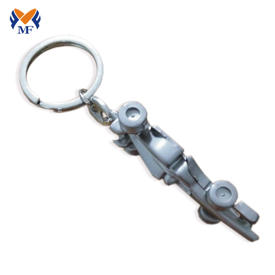 Keychain múnlaithe carr 3d le hainm