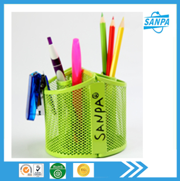 2015 New Product Metal Mesh Heart Style Pen Holder/Pen Stand/ Pen Cup