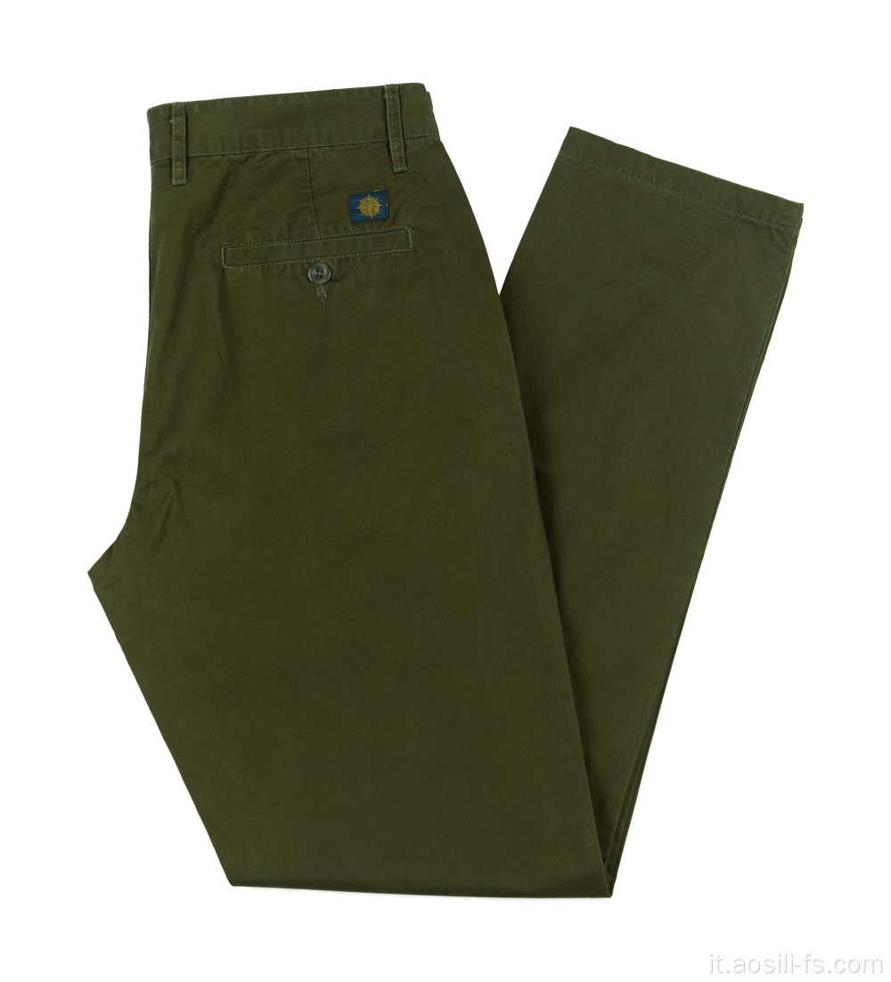 Pantaloni in twill da uomo di design alla moda