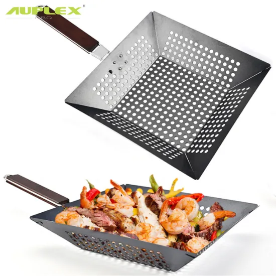 Hotsale Grilling Basket With Handle Grill Basket Bbq Large Grilling Basket