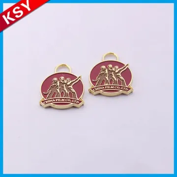 Hot Sale Factory Promotion Price Leather Golden Metal Bag Label Accessories For Handbag