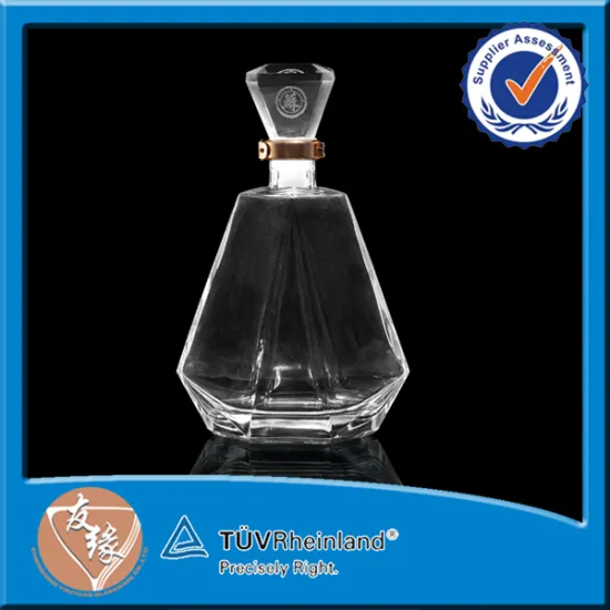 Hexagon Shaped 500ML Unique Bottle Glass Whisky