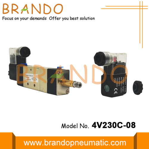 5/3 Way 4V230C-08 1/4'' AirTAC Type Valve