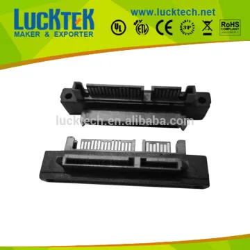SATA 22 (7+15) Pin Male/Female angled SATA adapter