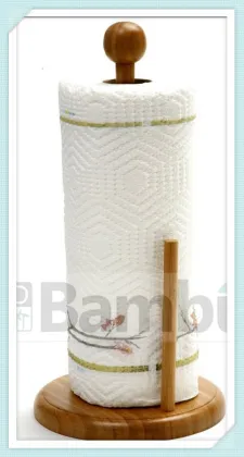 100% Pure Bamboo Paper Towel Holder ---2014