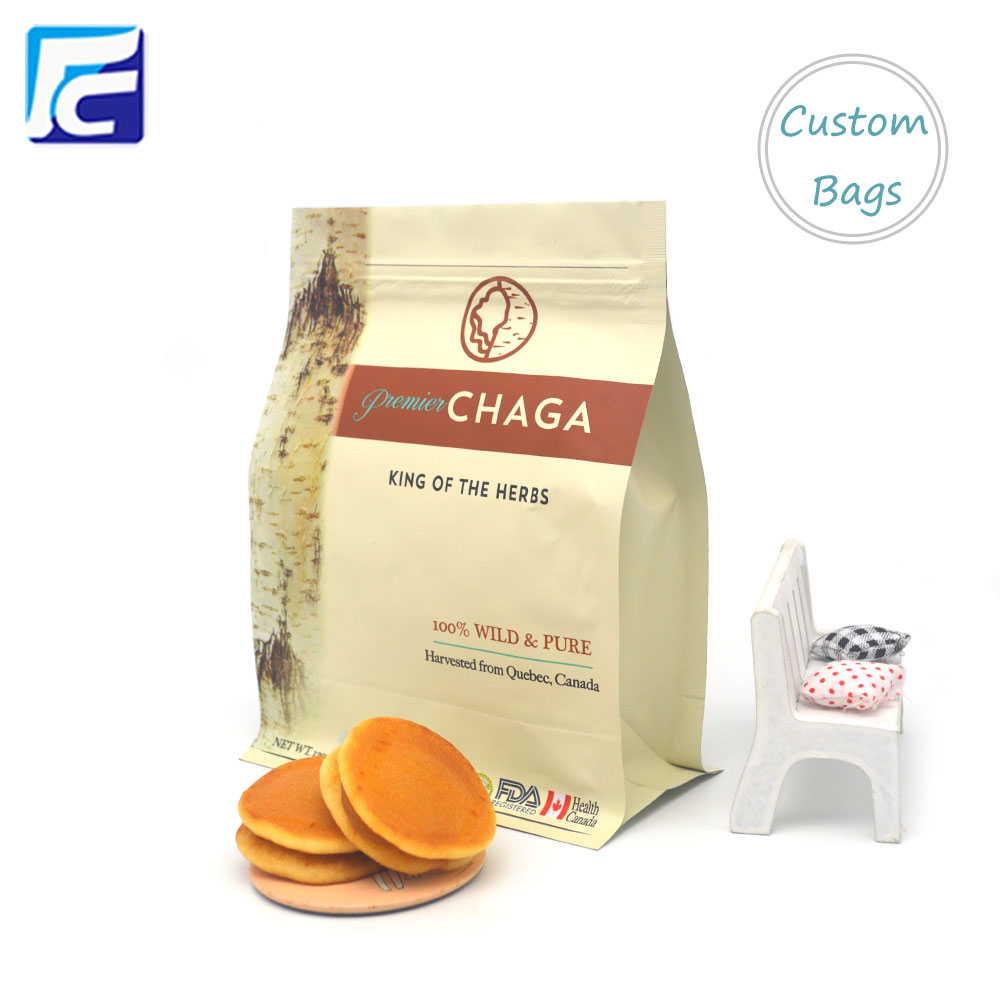 Coffee Snack Plastic Food Flat Bottom Bags