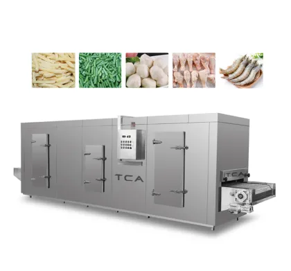 TCA IQF Quick Freezer/Tunnel Quick Freezing Machine for Frozen Food Equipment
