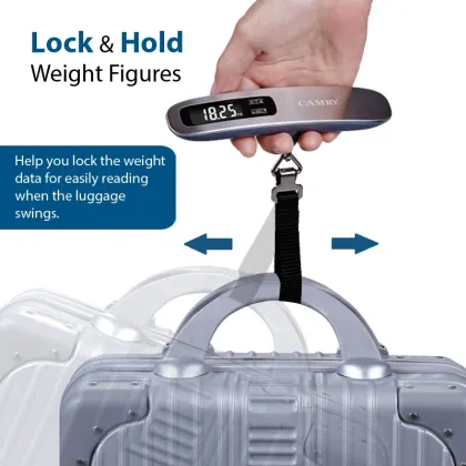 Digital Luggage Scales: Portable Electronic Suitcase Weighing Scale with LCD Display