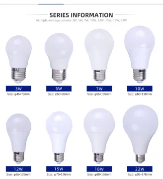 9 watt led bulb raw material parts