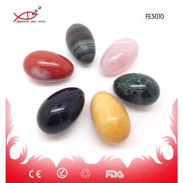 (Drilled or Undrilled) wholesale natural kegel jade eggs many gemstone yoni eggs