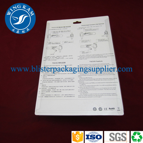 Sliding Card Blister Packaging PET PVC