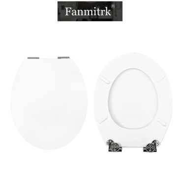 FanMitrk White MDF Banheiro assento fácil de limpar