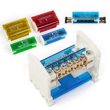 Tornillo Caja de unión multi -terminal universal - Conector eléctrico de alambre 207, bloque terminal de riel DIN, caja de distribución de energía