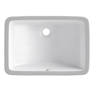 رخيصة الحمام الرخامي الأبيض الخزفي Washbasin 18 '' × 12 '' مع شهادات Cupc