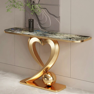 Magandang kalidad ng metal console table