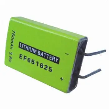 ER Prismatic Lithium Battery for TPMS, 6.7 x 16.5 x 25.4mm Outline Dimensions, 3.6V Rated Voltage