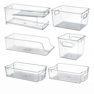 Transparent Drawer Freezer Box for Kitchen Beverage and Food Storage