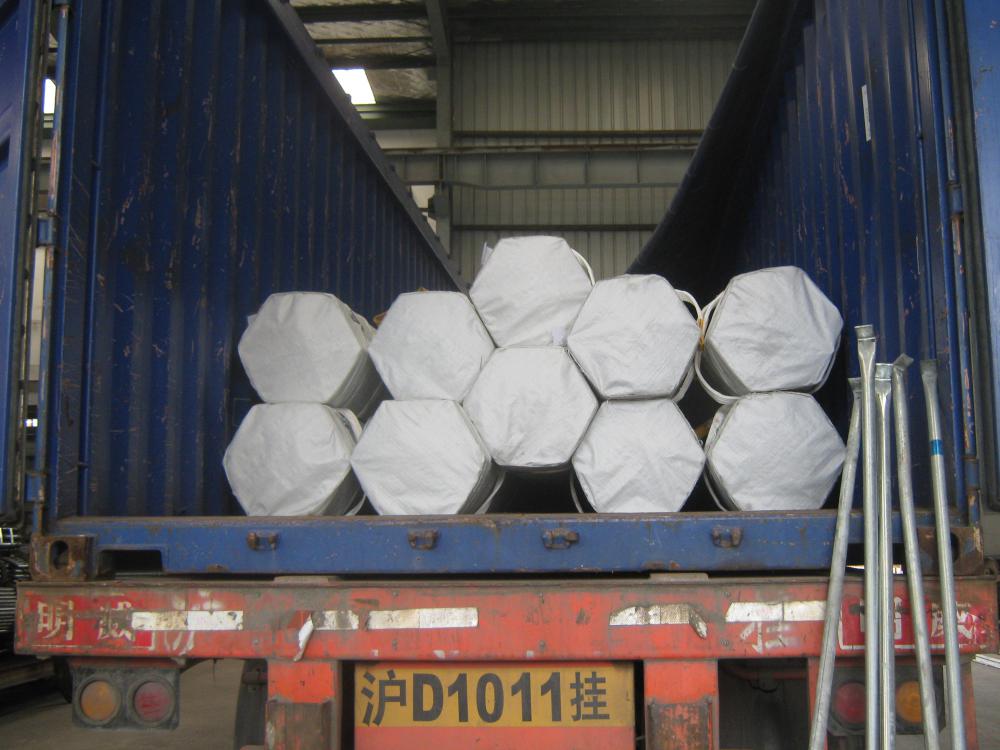 Steel Tube Open Top Container Loading