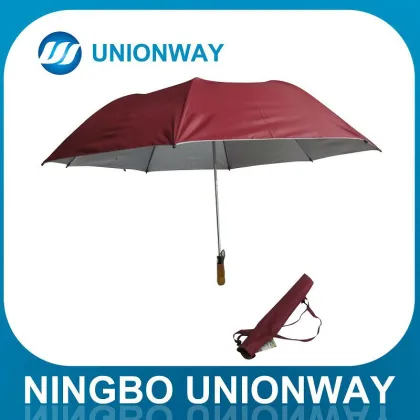 27 inch golf umbrella/ dark red golf umbrella/ 2 folding golf umbrella