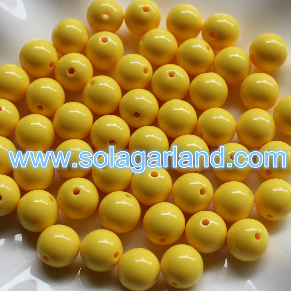 8MM Plastic Round Beads