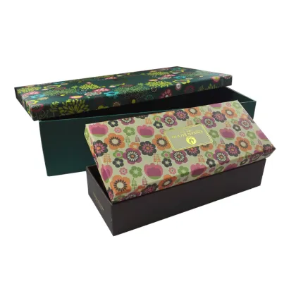 Custom Luxury Printing Flower Flat Pack Paper Box