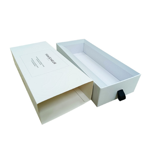 Embossed Drawer Packaging Boxes with Paper Sleeve