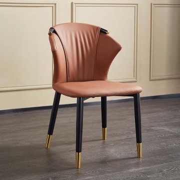 Modern Luxury Upholstered Leather Dining Chairs for Restaurant and Home