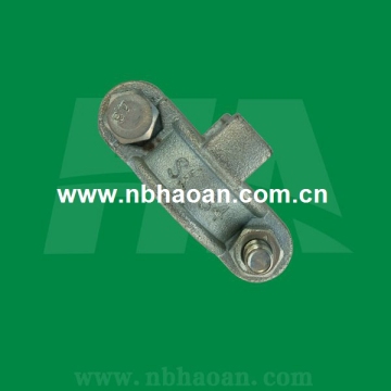 Malleable Iron Zinc Plated Double Bolt Clamp with Safety Claws